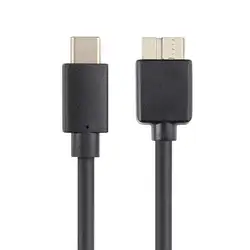 Câble de connecteur usb type c à Micro B, 450 mo/s, pour disque dur, pratique et léger 