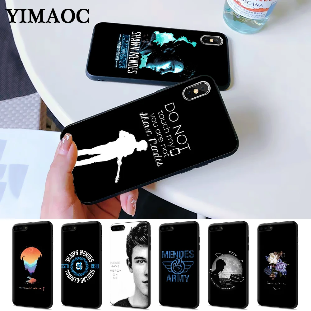 

Hit pop singer Shawn Mendes Magcon Pattern Silicone Case for iPhone 5 5S 6 6S Plus 7 8 X XS Max XR