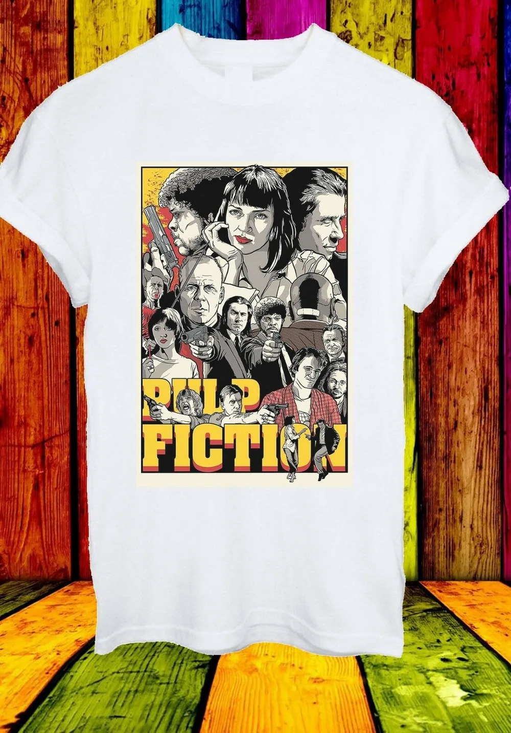 Pulp Fiction Wallace Jules Winnfield Vincent Men Women Unisex T-Shirt 2756 Fashion Tee Shirt |