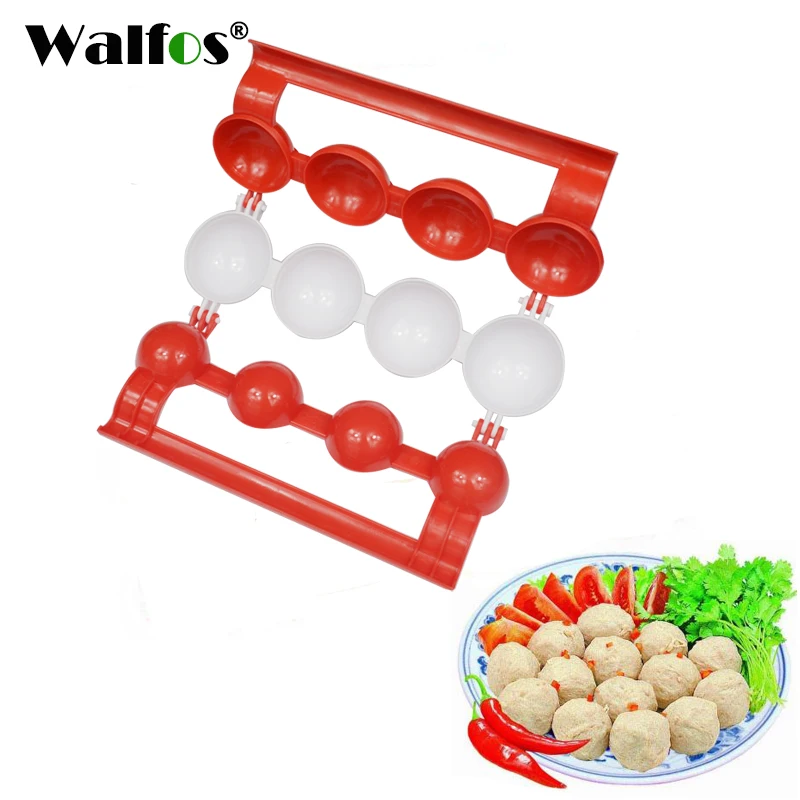 Walfos 1pcs New Newbie Meatballs Maker Meat Fish Ball Mold Kitchen Homemade Stuffed Meatballs Cooking Tool Stuffed Ball Maker