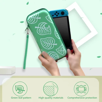 

Waterproof Space-saving Carrying Cases Green Leaf Games Entertainment Accessories for Nintendo Switch Switch Lite