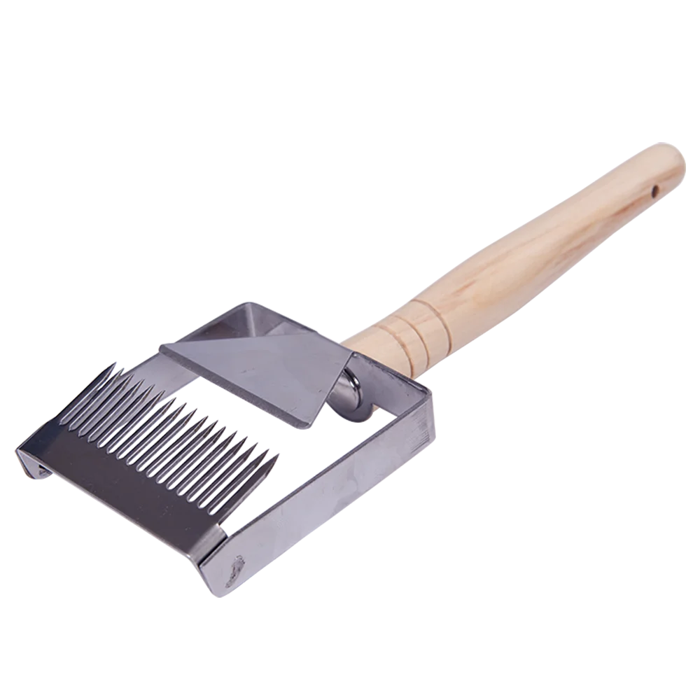 Wooden Handle Needle Honey Knife Sparse Shovel Cutter Honey Scraper Bee Shovel Comb Uncapping Fork Beekeeping Tools beekeeping tools beekeeping accessories beekeeping knife