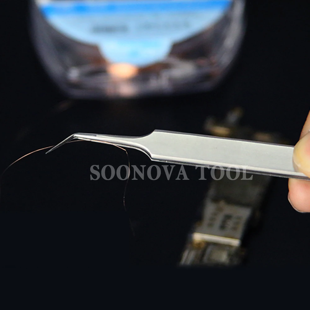 ST-14X 0,01 мм Fly Line специальный пинцет профессиональный телефон ремонт отпечатков пальцев Fly Line прецизионная нержавеющая сталь tweezers