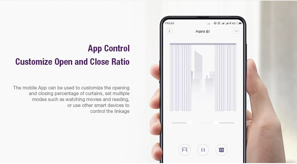 Aqara B1 умная штора мотор беспроводной синхронизации приложение дистанционное управление Умный моторизованный занавеска с электроприводом