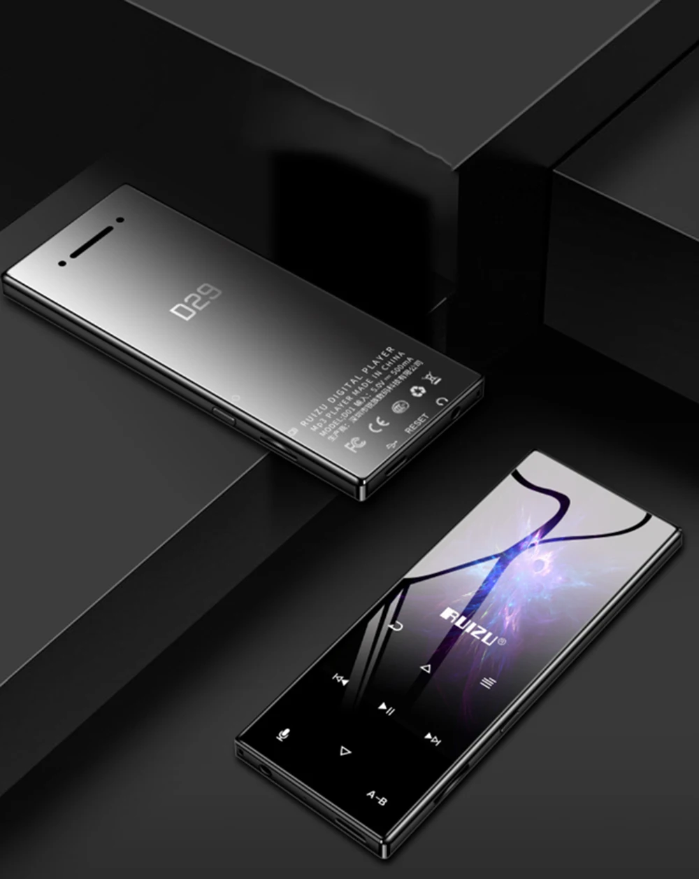 MP3 плеер Bluetooth 4 2 с металлической сенсорной кнопкой музыкальный 8 ГБ/16 ГБ/32 ГБ/40 ГБ