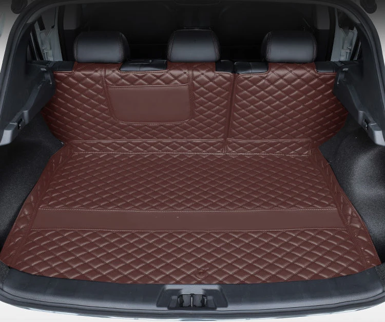 Leather For Mitsubishi Outlander 4WD 2WD 2013 2014 2015 2016 2017 2018 2019 2020 2021 Trunk mat mats Rug Carpet Accessories Leather For Mitsubishi Outlander 4WD 2WD 2013 2014 2015 2016 2017 2018 2019 2020 2021 Trunk mat mats Rug Carpet Accessories