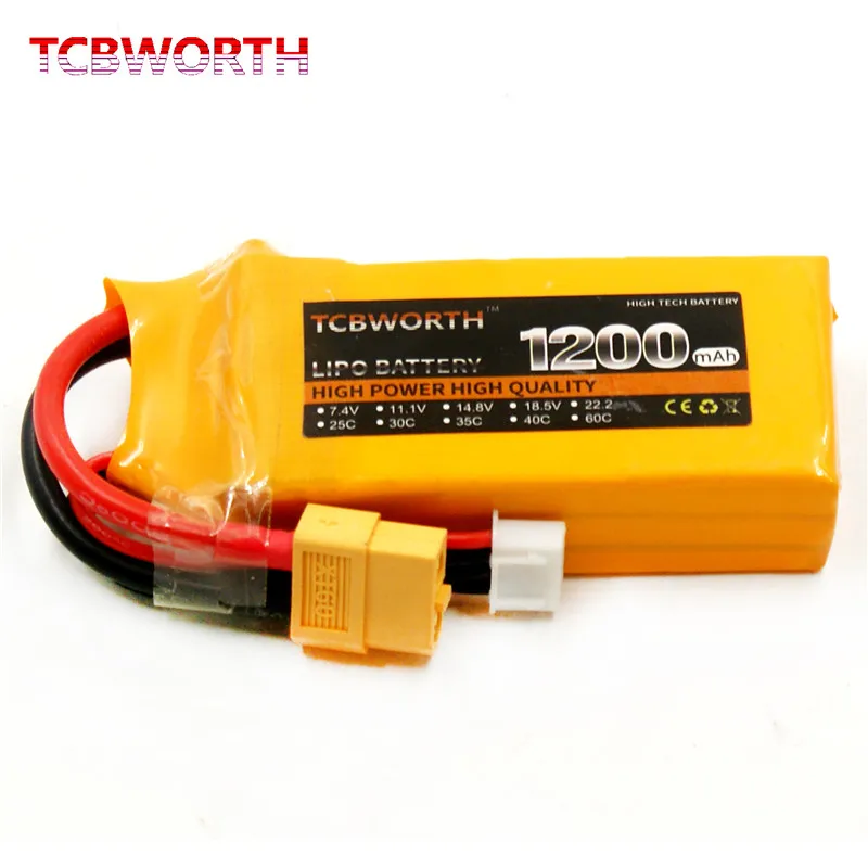 Новые батареи 11 1 В 40C 1200 мАч 3S RC Дрон LiPo батарея для радиоуправляемого самолета