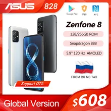2021 nowy ASUS Zenfone 8 wersja globalna Snapdragon 888 8/16GB pamięci RAM 128/256GB ROM 5.9 ''IP68 odporne na wodę z systemem Android OTA 5G telefon komórkowy