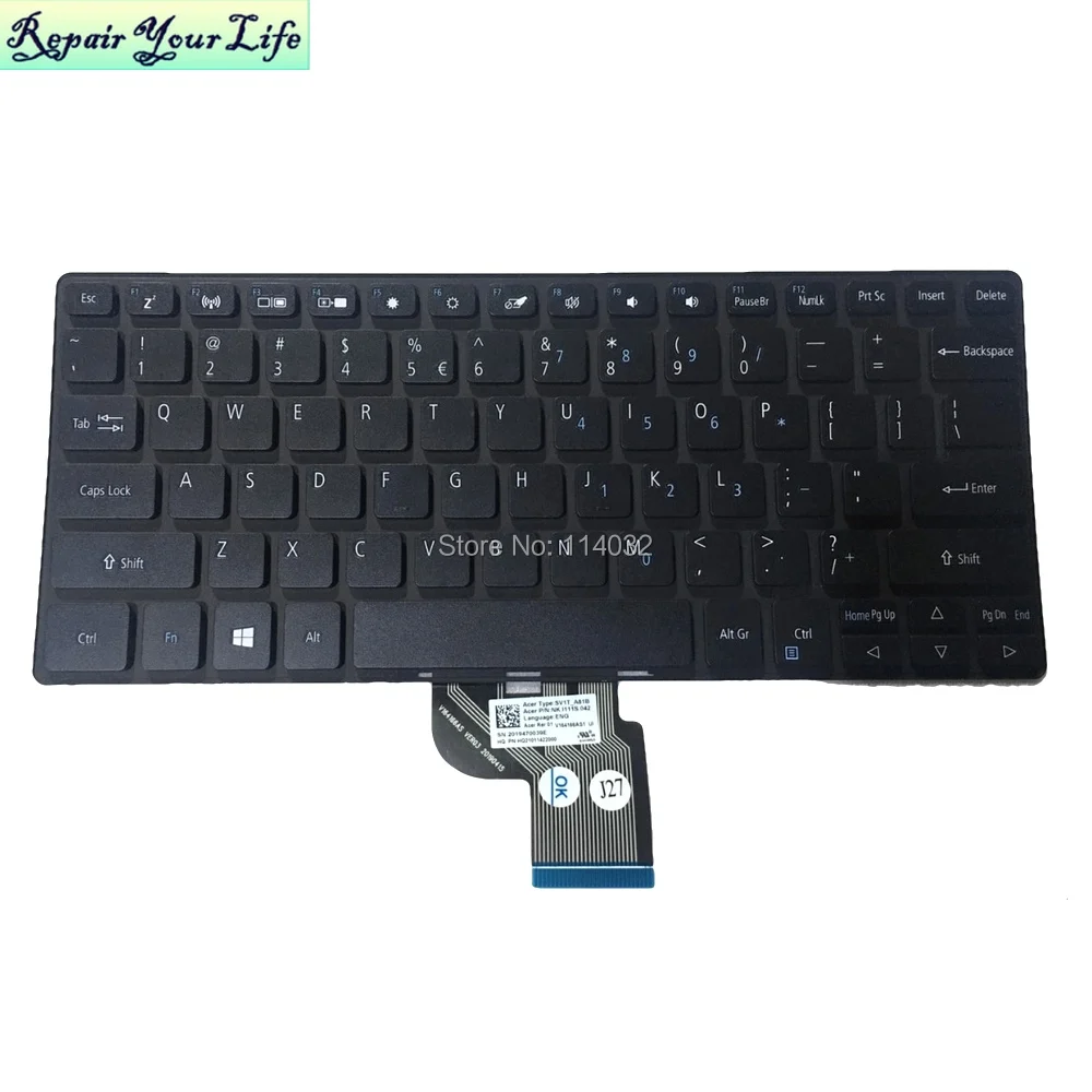 Сменные клавиатуры для Acer aspire spin 1 SP111 32 P98G N17H2 33 P1NH N18H1 34N P3RH английская клавиатура