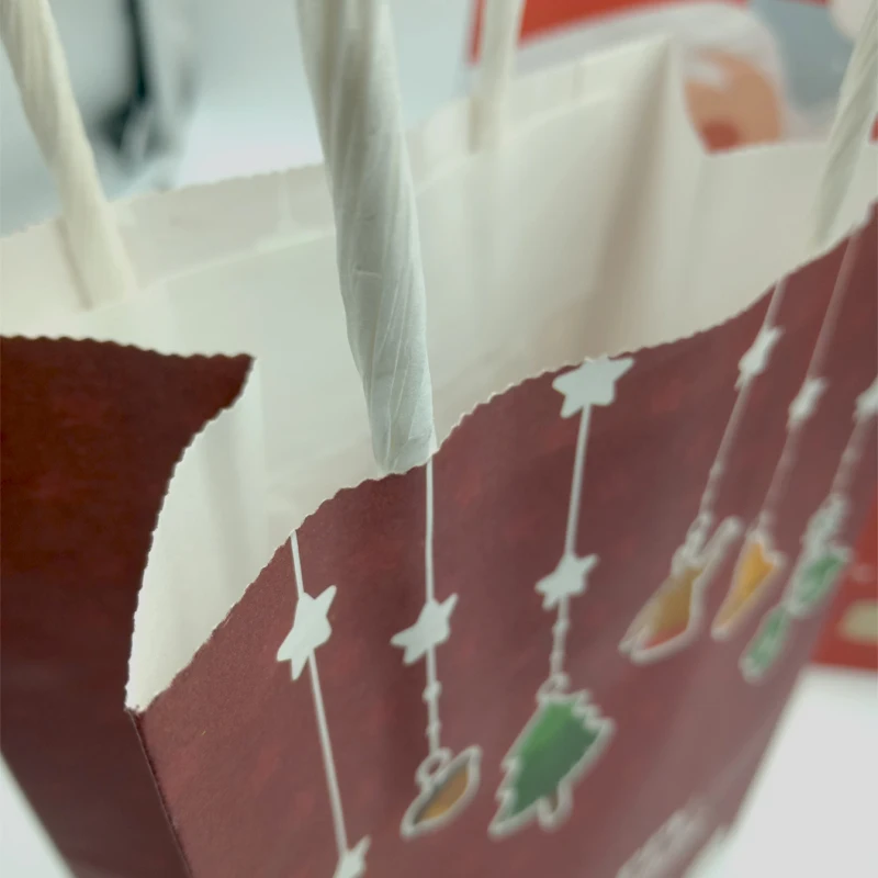 Год Рождество Упаковка конфет свадебный мешок для подарков закуски конфеты пакет для печенья Подарочная сумка Merry Xmas 3D печать