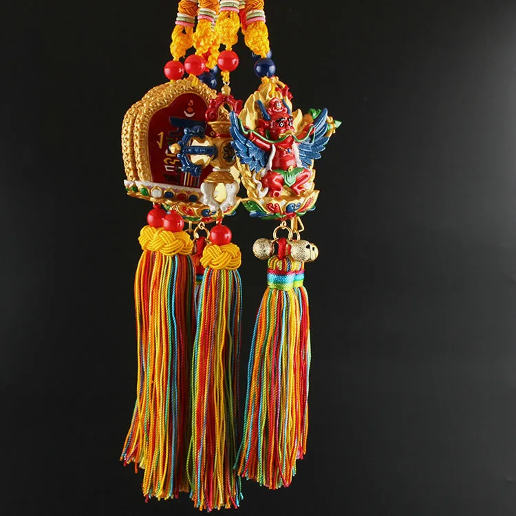 

Подвесные украшения, искусственная кожа, ваджра, Дапэн Гарда, Бог-хранитель, буддийский Тантра, мирная подвеска, подвеска двери, безопасная