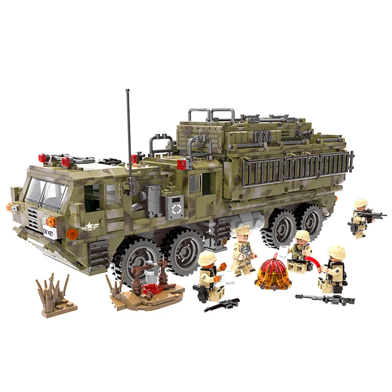 

XINGBAO Genuine 06014 Self-Locking Brick лего Military Building Blocks Scorpio Heavy Truck Special Forces Soldier Education Toy