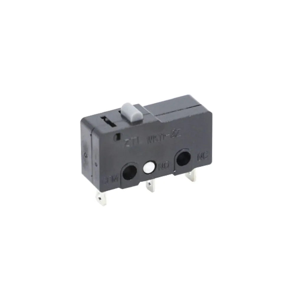 VILLCASE 10 stuks mini-microschakelaars met hendel arm, 5A 125/250V 3-pins SPDT 1NC 1NO, korte rechte scharnierhendel, momentschakelaar, mini-wisselschakelaar, eindschakelaar voor elektronische