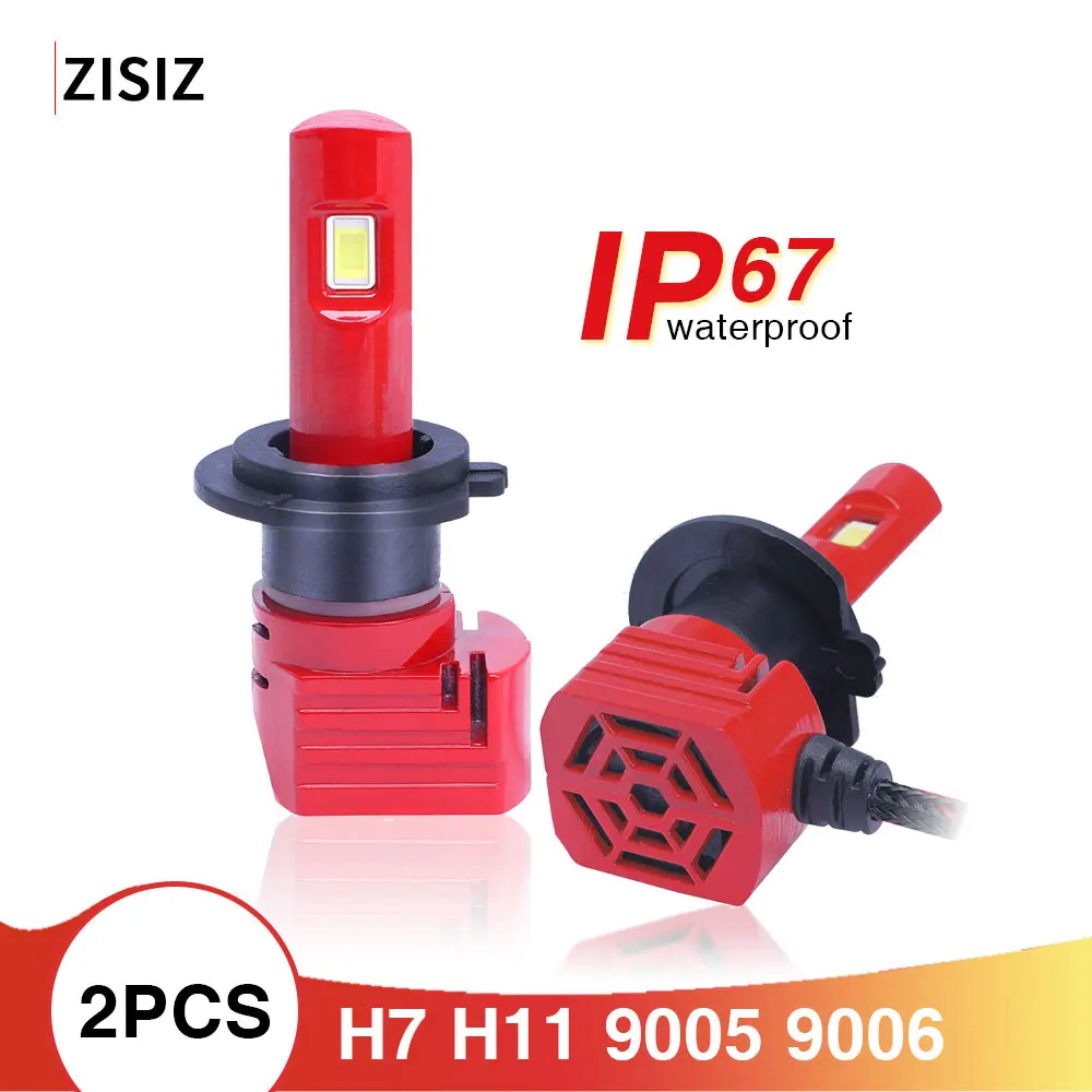 

2Pcs Mini LED H7 H11 9005 9006 1860 CSP Chip LED Bulb Canbus Car Headlight 72W 10000LM 6000K 24V Led Fog Lamp 12V automotivo