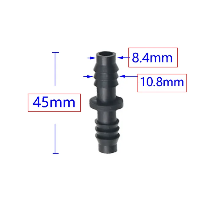 Kert 3/8 " - 1/4" -Es Tömlőcsatlakozó Póló Egyenes Könyök Végdugók Szögesdrugó 8/11 4/7 Mm Redukálócső Adapter Öntöző Illesztés - Image 3