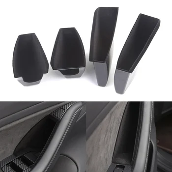 

For Tesla Model 3 2017 2018 2019 Car Front & Rear Side Door Storage Box Armrest Holder Auto Door Interior Accessories Parts