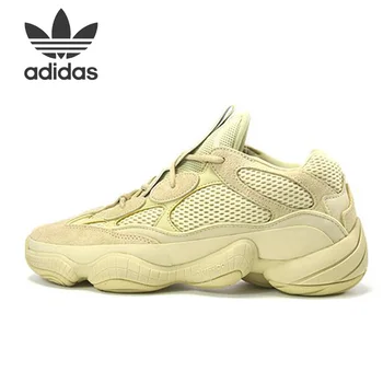 

Original Adidas Yeezy 500 Super Moon Yellow Women Running Shoes Unisex Sports Shoes Men Boost Sneaker Yeezy 500 Adidas