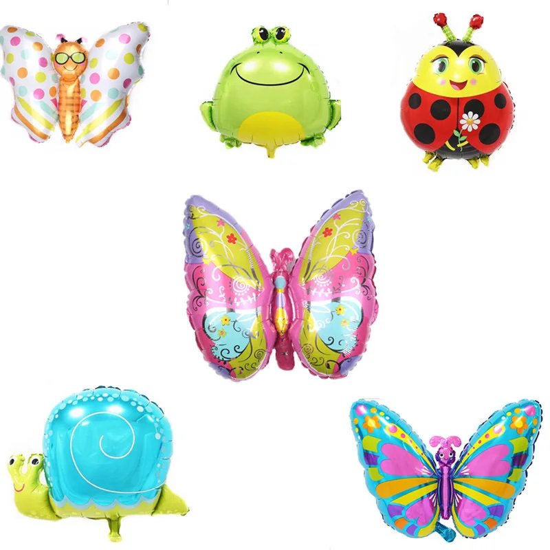 

Birthday Party Insect Series Balloons Bee Butterfly Frog Ladybug Aluminum Balloon Party Decoration Child Toy Lovely