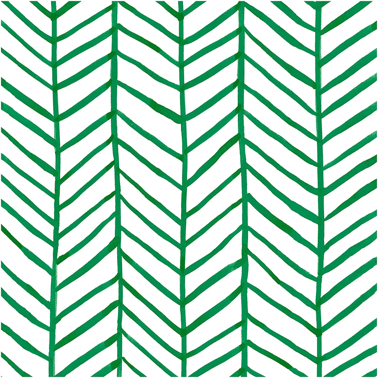 

LUCKYYJ Modern Stripe Peel and Stick Wallpaper Herringbone Green Vinyl Self Adhesive Decor Contact paper Removable Wall Sticker