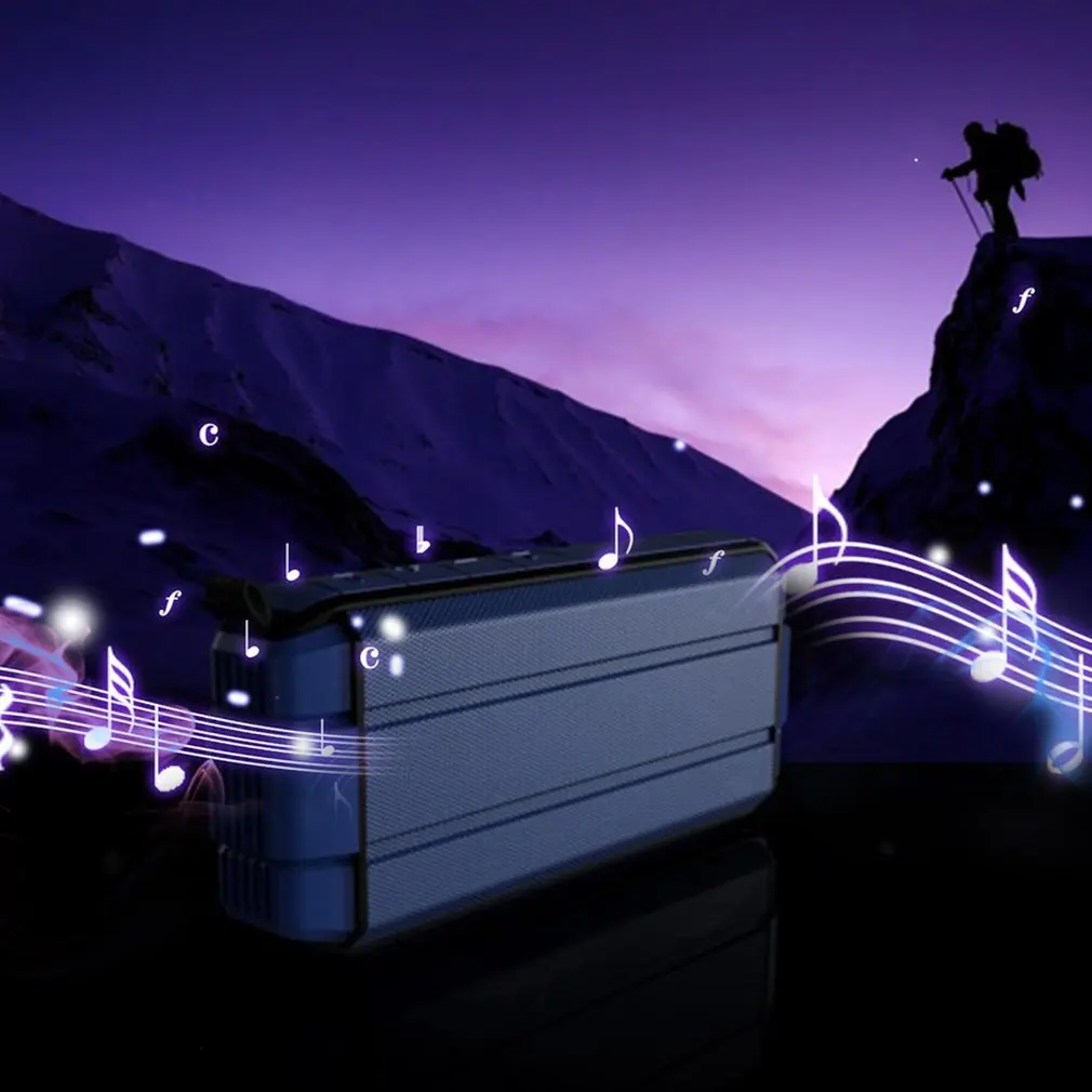 XIBONWE Y10 водонепроницаемый беспроводной динамик Портативный Перезаряжаемый музыкальный плеер мини открытый сабвуфер поддержка AUX-IN