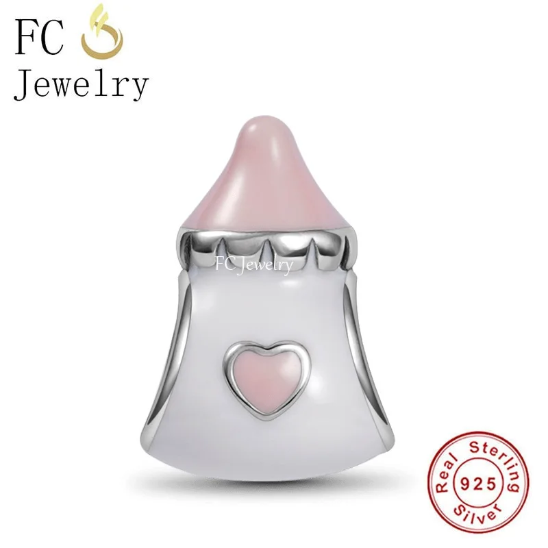 

FC Jewelry Fit Original Pan Charms Bracelet 925 Silver Baby Love Pacifier Bottle Bead For Making Mother's Day Berloque 2022