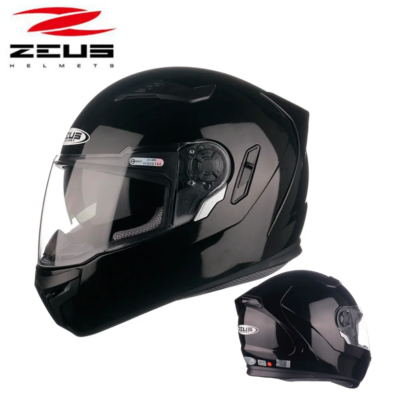 Zeus Motorcycle Helmet Men Women Winter Doublelens Full Face Motorbike