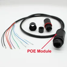 Водонепроницаемый Встроенный 48 в модуль POE LAN кабель для видеонаблюдения ip-камера плата POE адаптер питания через Ethernet Lan