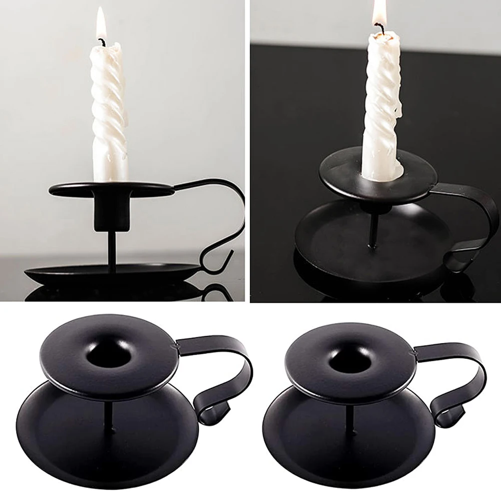 2 шт Ретро Железный Свеча конус подсвечник для Хэллоуина свадьбы Рождества
