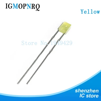 

100PCS/LOT 2X3X4 Square LED Yellow light-emitting diode 2*3*4mm LED Diode