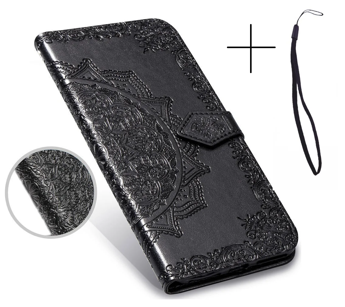 Для infinix Note 5 Note 6 S3X S4 Hot S3 хорошее качество кожаный защитный чехол-кошелек для телефона - Цвет: Черный