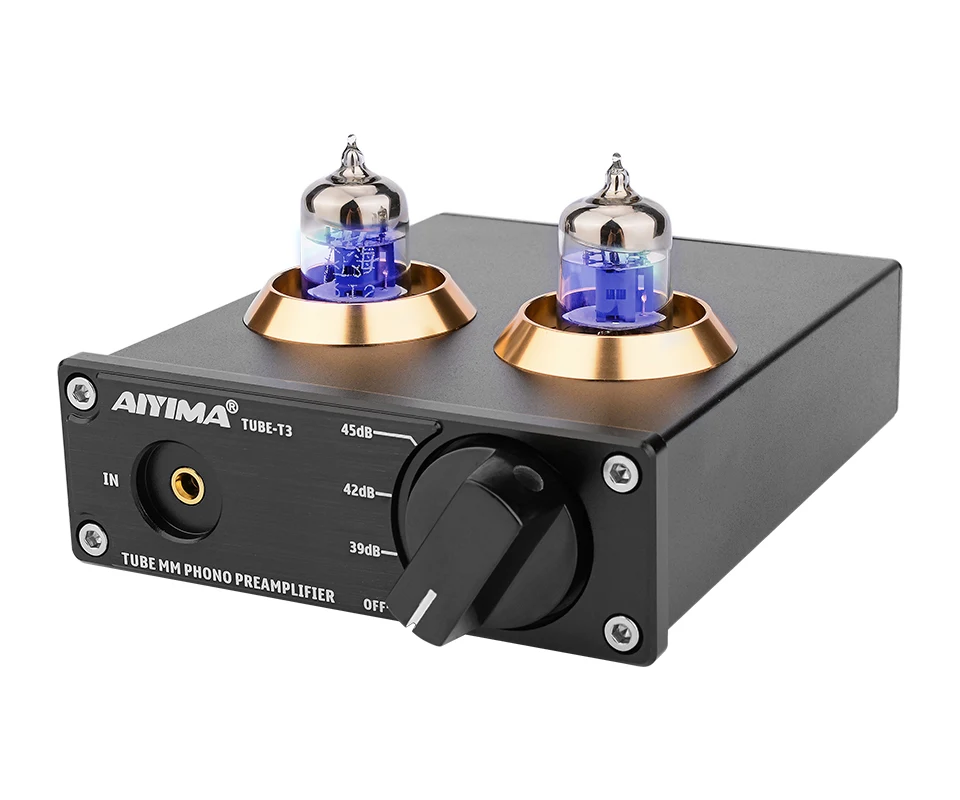 AIYIMA HiFi 6J2 трубка мм фонокорректор проигрыватель стерео аудио предусилитель усилитель проигрыватель фонограф 12 в источник питания