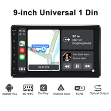 

New Android 10.0 Head Unit Single din 9 Inch Universal Car Radio Player Stereo Octa Core Support WiFi/Bluetooth/Carplay/DBA+