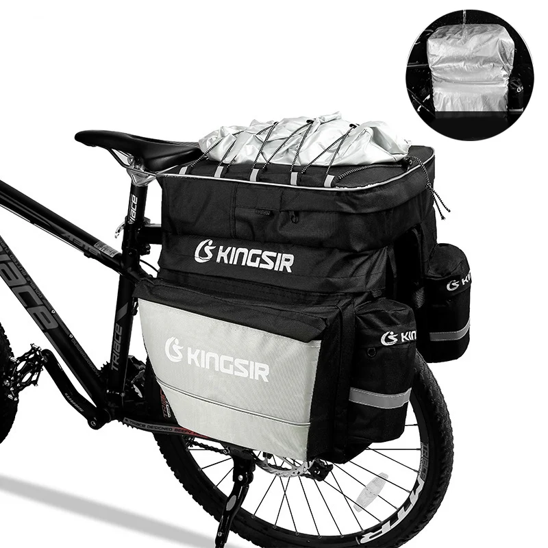 MTBBicycleRearSeatBagBikeWaterproofCyclingRackTrunkBagsLarge