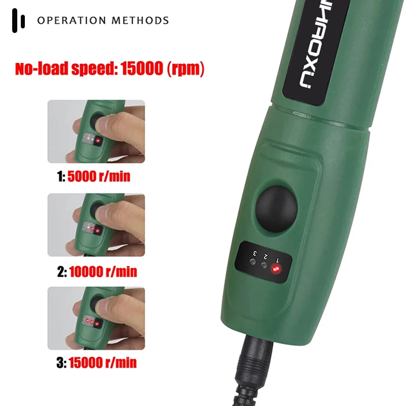 100V~240V Mini Electric Drill Power Tools Multifuctional Grinder Grinding Accessories Set 3 Speed Engraving Pen For Dremel 4