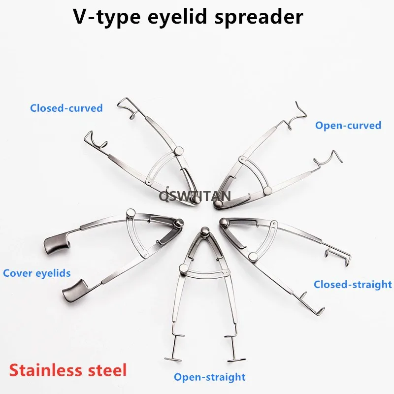 Faux cils ouverts en forme de V, spéculum oculaire réglable, outil d