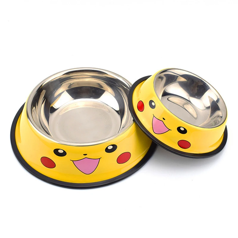 

Dog Cat Bowls Stainless Steel Travel Footprint Feeding Feeder Water Bowl For Pet Dog Bowl Cats Puppy Outdoor Food Dish 3 Sizes