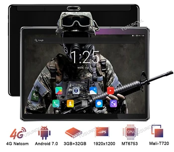 شراءتابلت 2020 فائق الخفة بشاشة 2.5D 10 بوصة 4G LTE شبكة OS Octa Core 3GB RAM 32GB ROM واي فاي جهاز لوحي مع هدايا مجانية