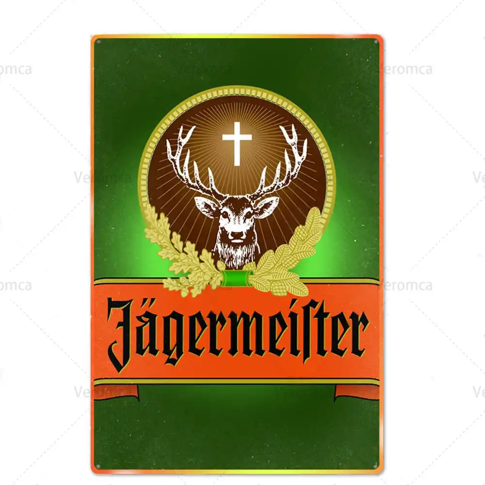 whiskey tin signs jagermeister deer head metal poster jager bombs wine plate vintage wall sticker pub bar drink beer home decor plaques signs aliexpress aliexpress
