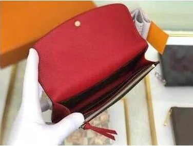 Новый модный кошелек из натуральной кожи на молнии с сумкой для пыли и коробкой