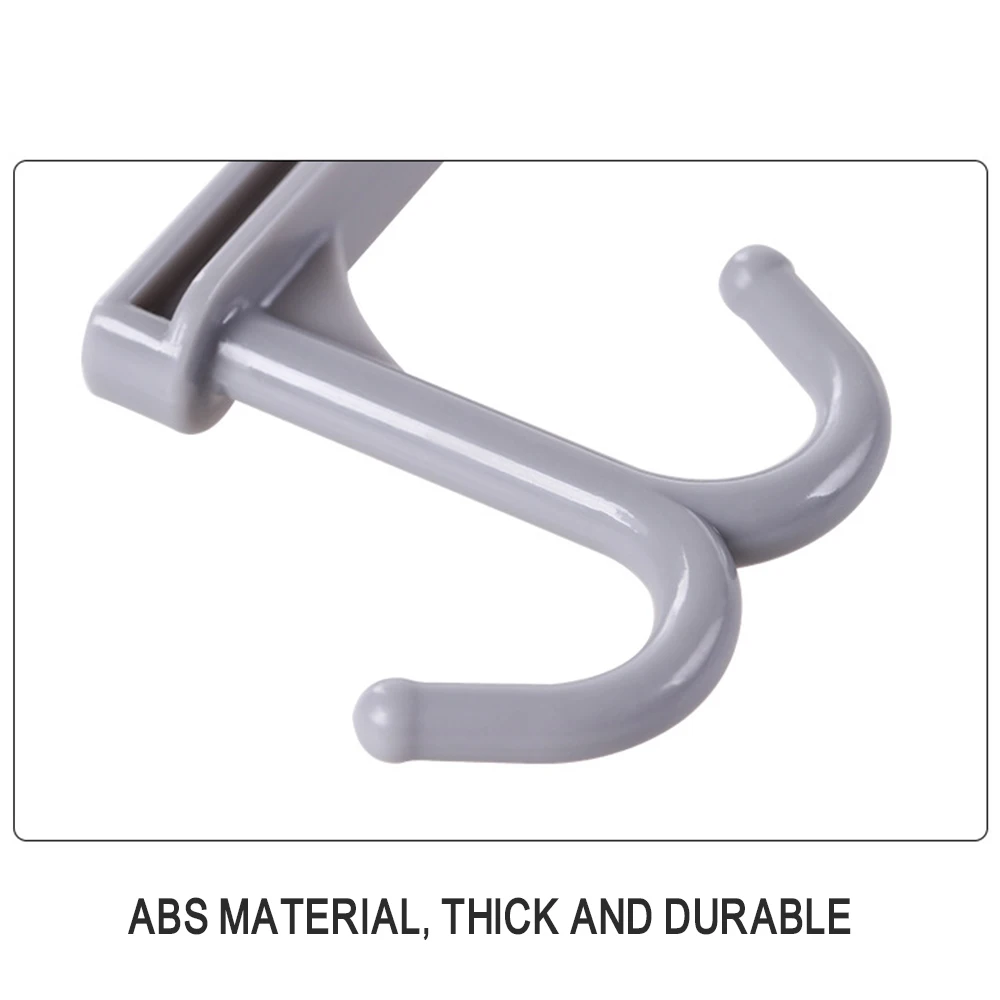Strong Double hook Nail-Free Hook Cabinet Cabinet Storage Rack Multi-Function Wardrobe Row Hook Finishing Rack Kitchen organizer