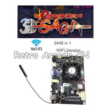 

6 pcs WIFI version 2448 in 1 arcade multi pcb board with 140 3d games VGA HDMI output support free online game download