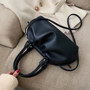 

Elegant Lady cloud Tote bag 2019 Fashion New High Quality Soft PU Leather Women's Designer Handbag Luxury Shoulder Messenger Bag