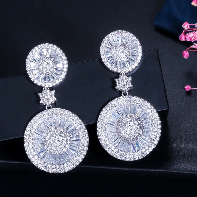 Hot sale Fashionable And Charming Lady's Earrings High Quality Micro Crystal Beautiful For Women's Jewelry | Украшения и