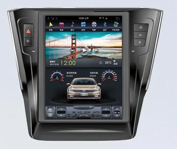 10 4 ''вертикальный экран Tesla Style Android 9 0 автомобильный DVD GPS Радио Аудио плеер NAVI