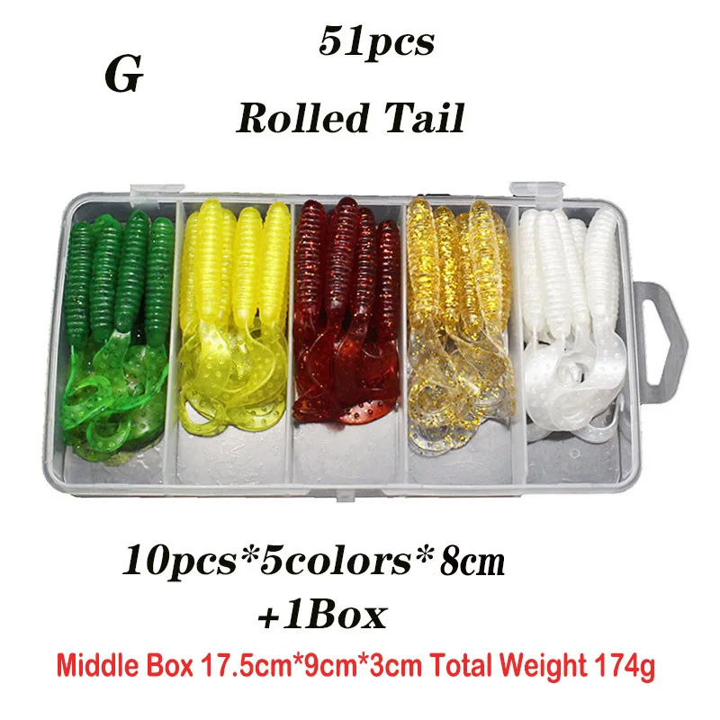 New Silicone Bait Fishing Lure Set Soft Lure Kit Shrimp Wobblers On Pike Shad Trout Bass Worm Trolls Isca Artifical Pesca Tackle