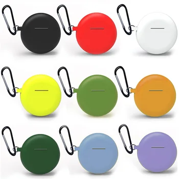 

Silicone Protective Earphone Case for HUAWEI Freebuds 3 Bluetooth Headphone Charging Box Skin Cover with Anti-lost Buckle