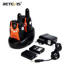 Retevis RT602 Rechargeable Walkie Talkie Kids 2pcs Two Way Radio For Children 0.5W PMR PMR 446 Talkie-walkie with Battery