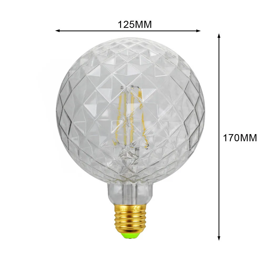 G125 В Ананасе белый светодиодный светильник винтажное художественное украшение специальная форма лампы 4000K 220V 4W