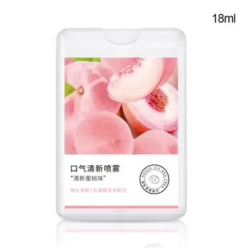 

1PC Breath Freshener Peach flavor Mouth Spray Oral Breath Breath Bad Remove Smoke Herbal Breath fresh Fresh Spray K0K9