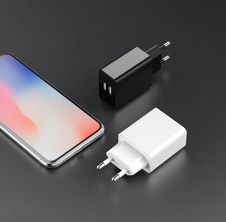 Acegreen, 5 В, 2 А, мини зарядное устройство с двумя usb-портами, адаптер с европейской вилкой, настенное быстрое зарядное устройство для смартфона, планшета, портативное зарядное устройство для мобильного телефона